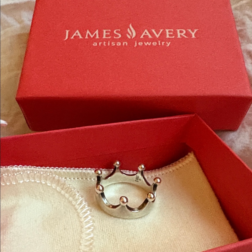James Avery Princess Crown Ring size 7